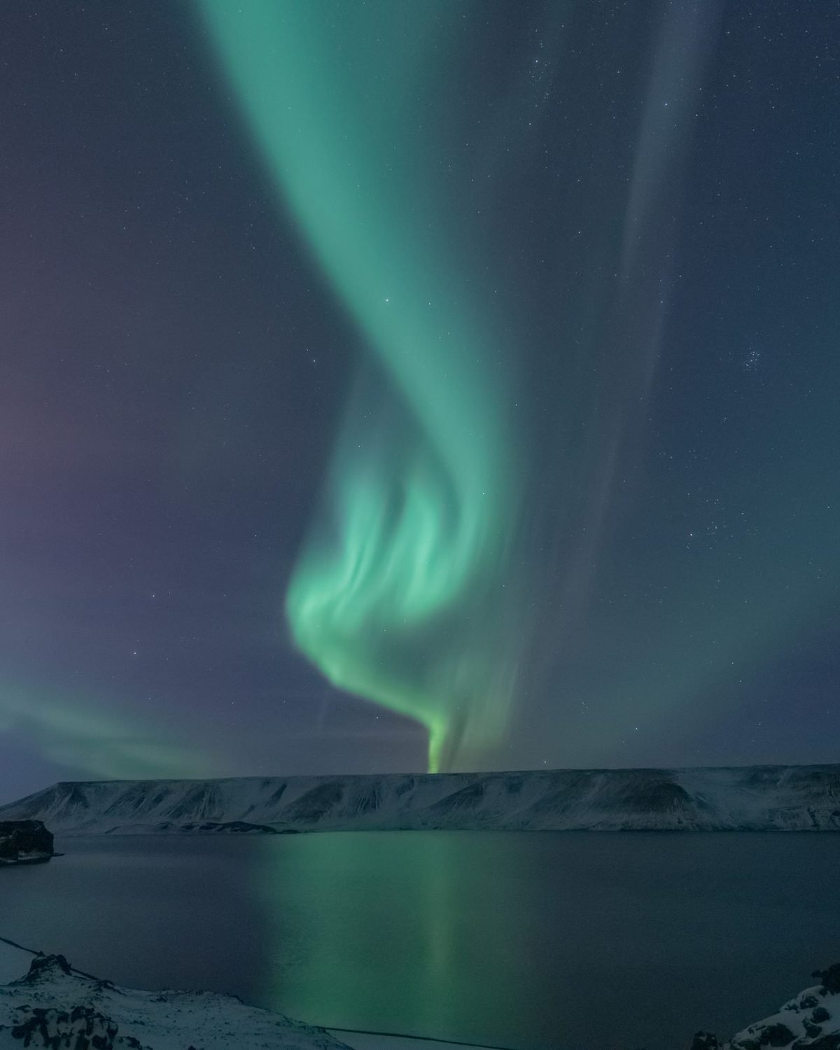 Winter aurora