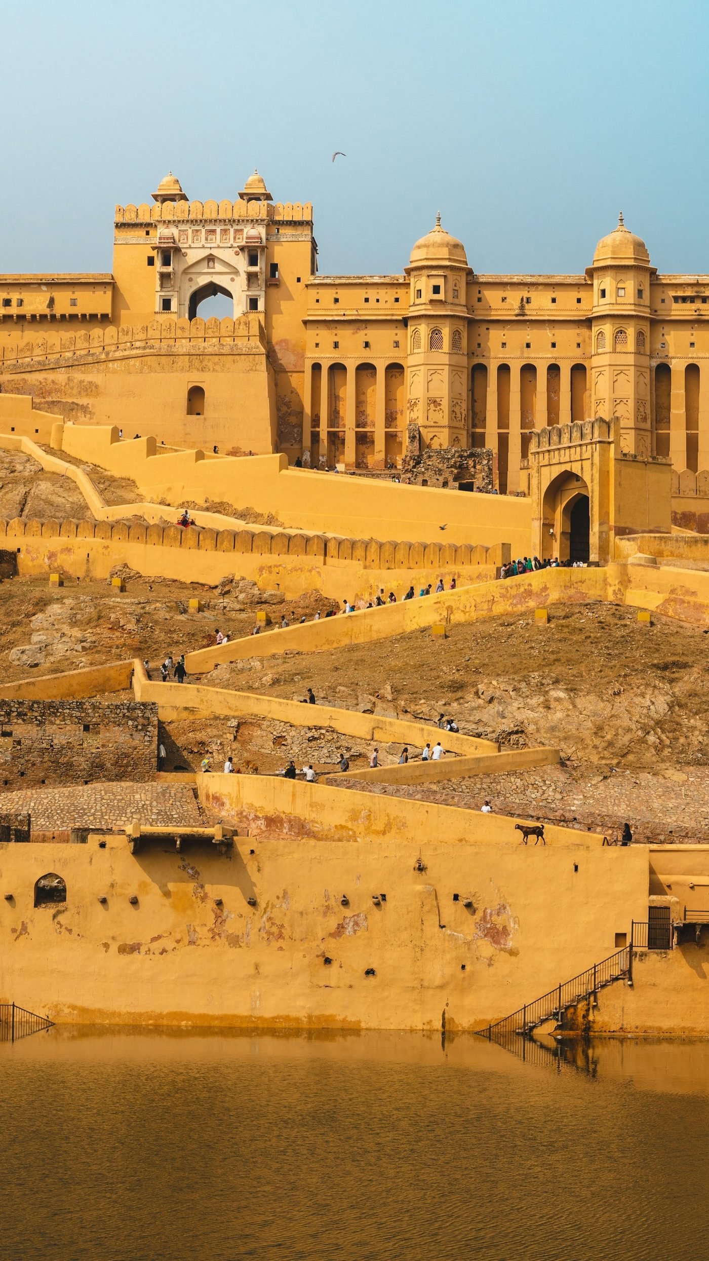 Ochre desert light over a Rajasthan craft landscape