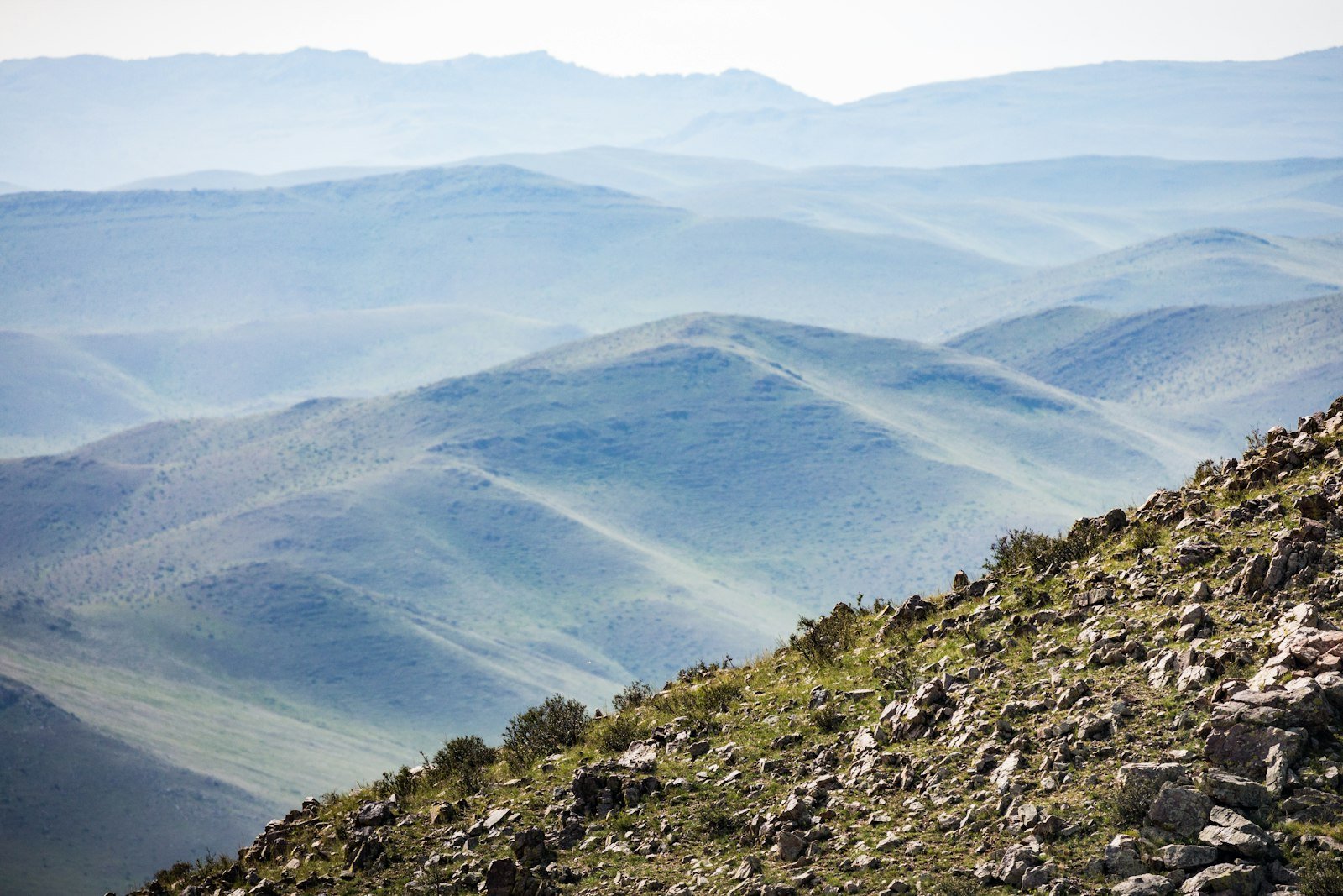 A ger camp in a wide valley - Mongolia · East Asia