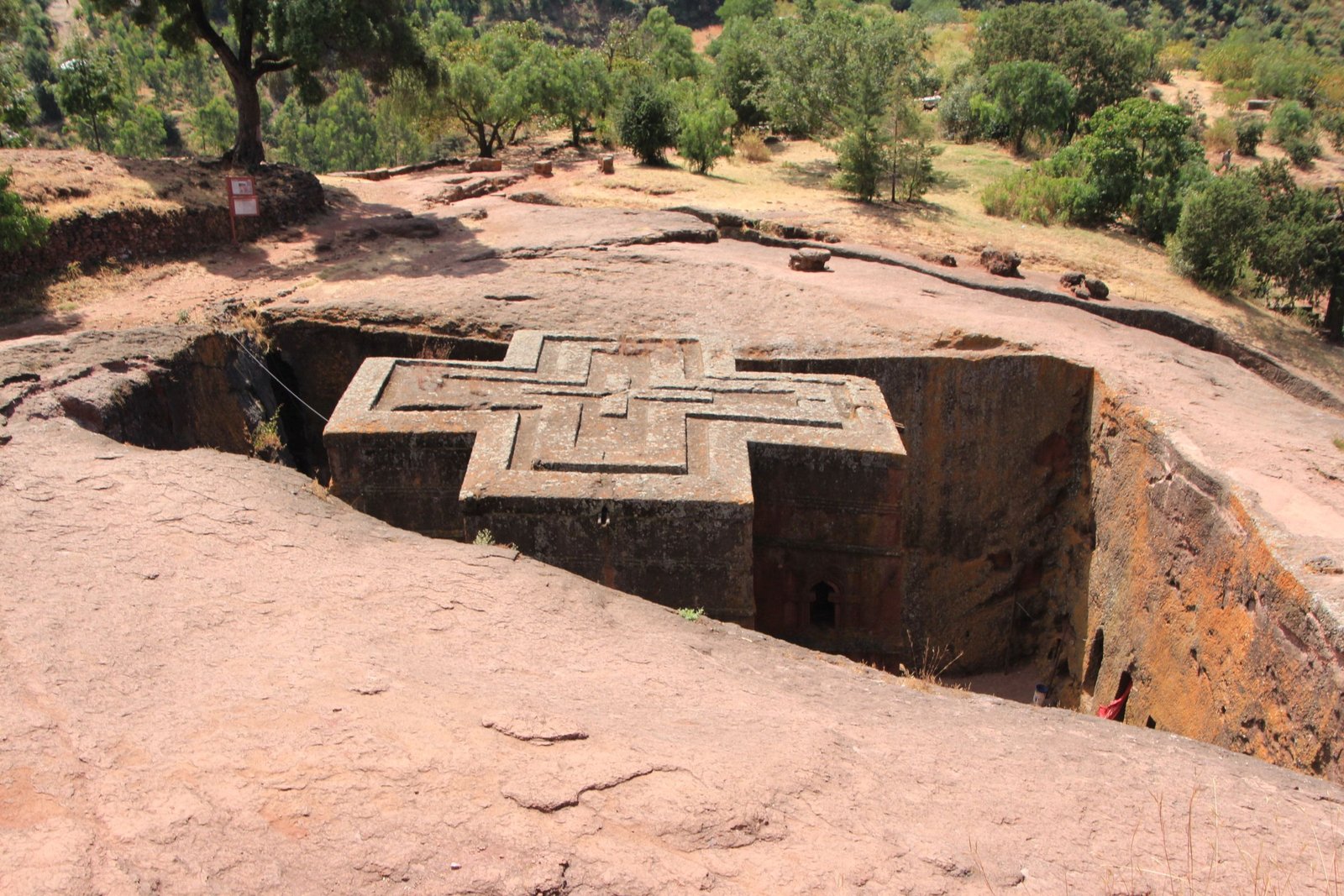 Carved into the earth