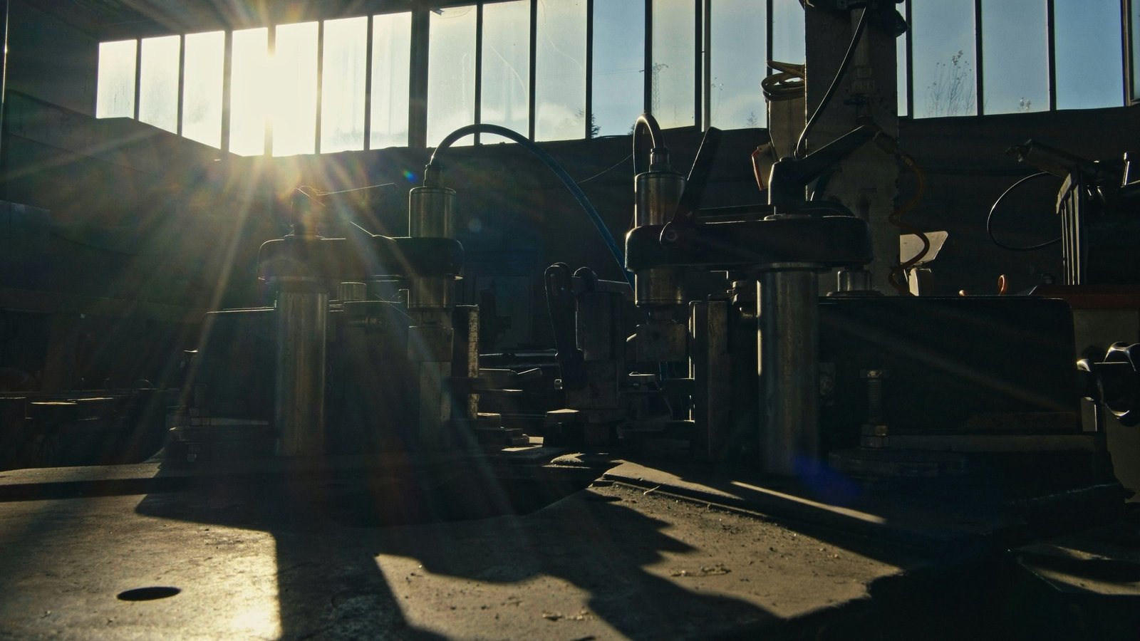 A workshop at first light